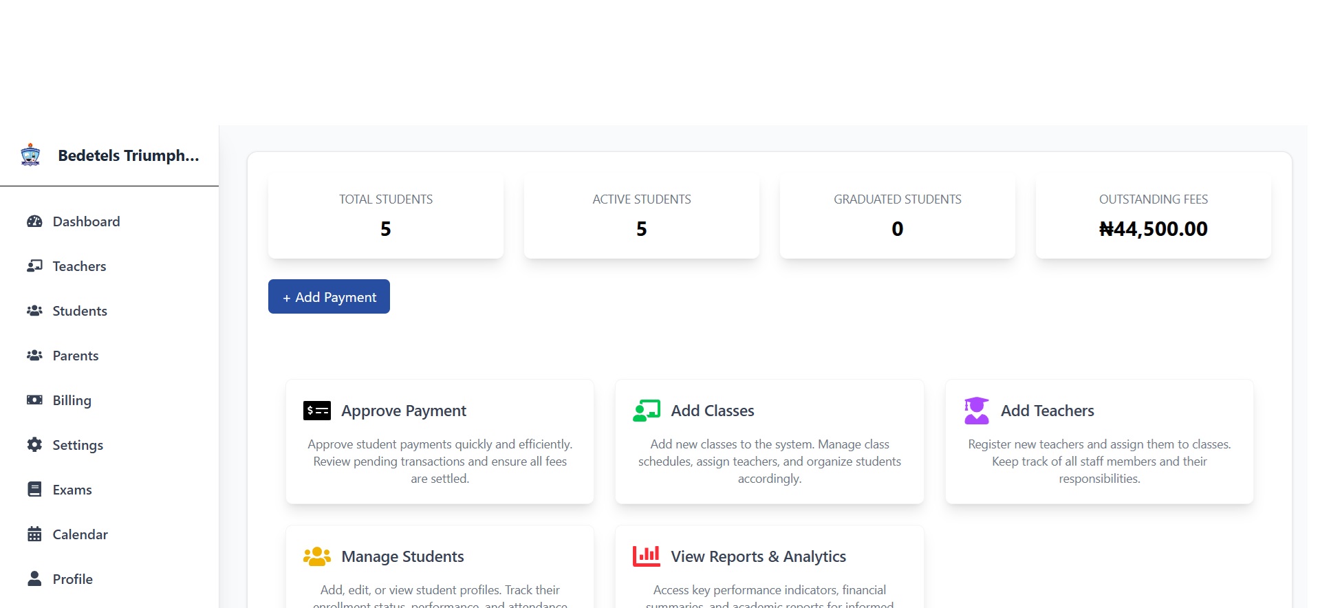 Prince Lee EduSuite - School Management System screenshot 1
